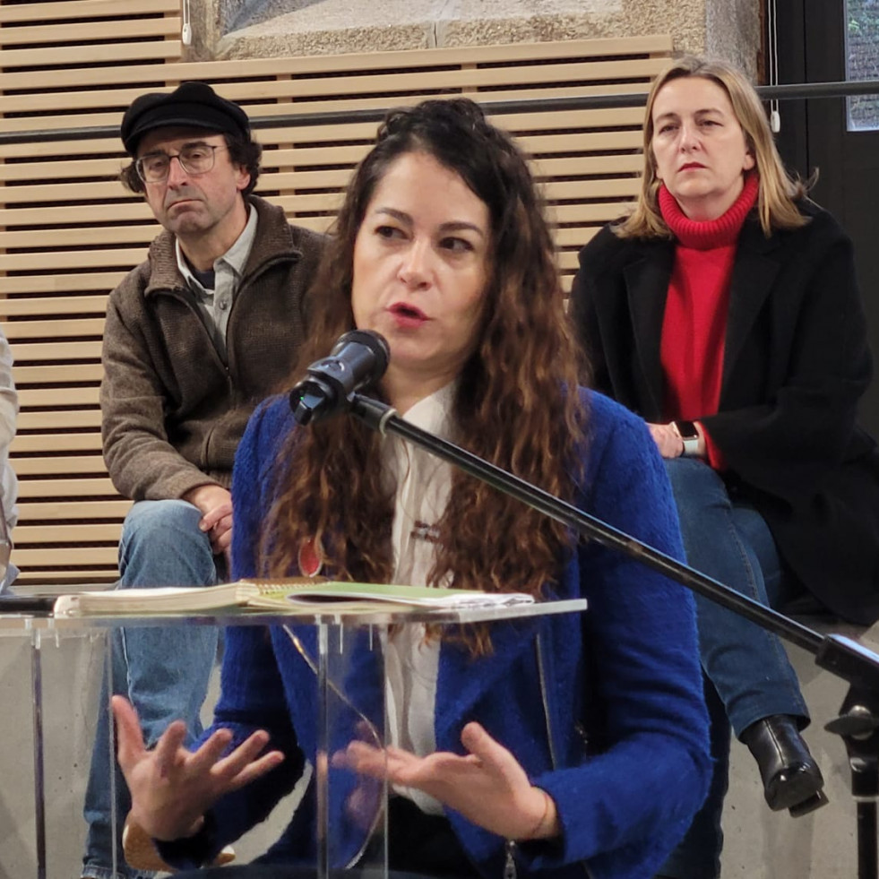 Maria Rozas explicando la iniciativa