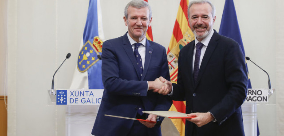 Galicia y Aragón renuevan su alianza por una financiación autonómica justa y contra los “privilegios”