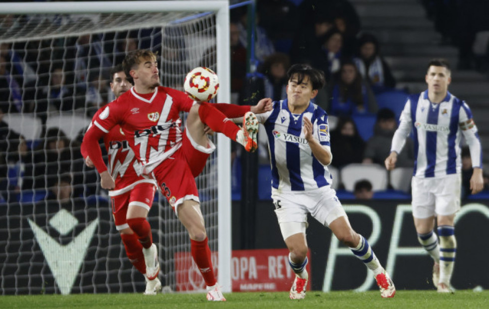 La Real Sociedad vence al Rayo y se vuelve a ilusionar con la Copa del Rey (3-1)