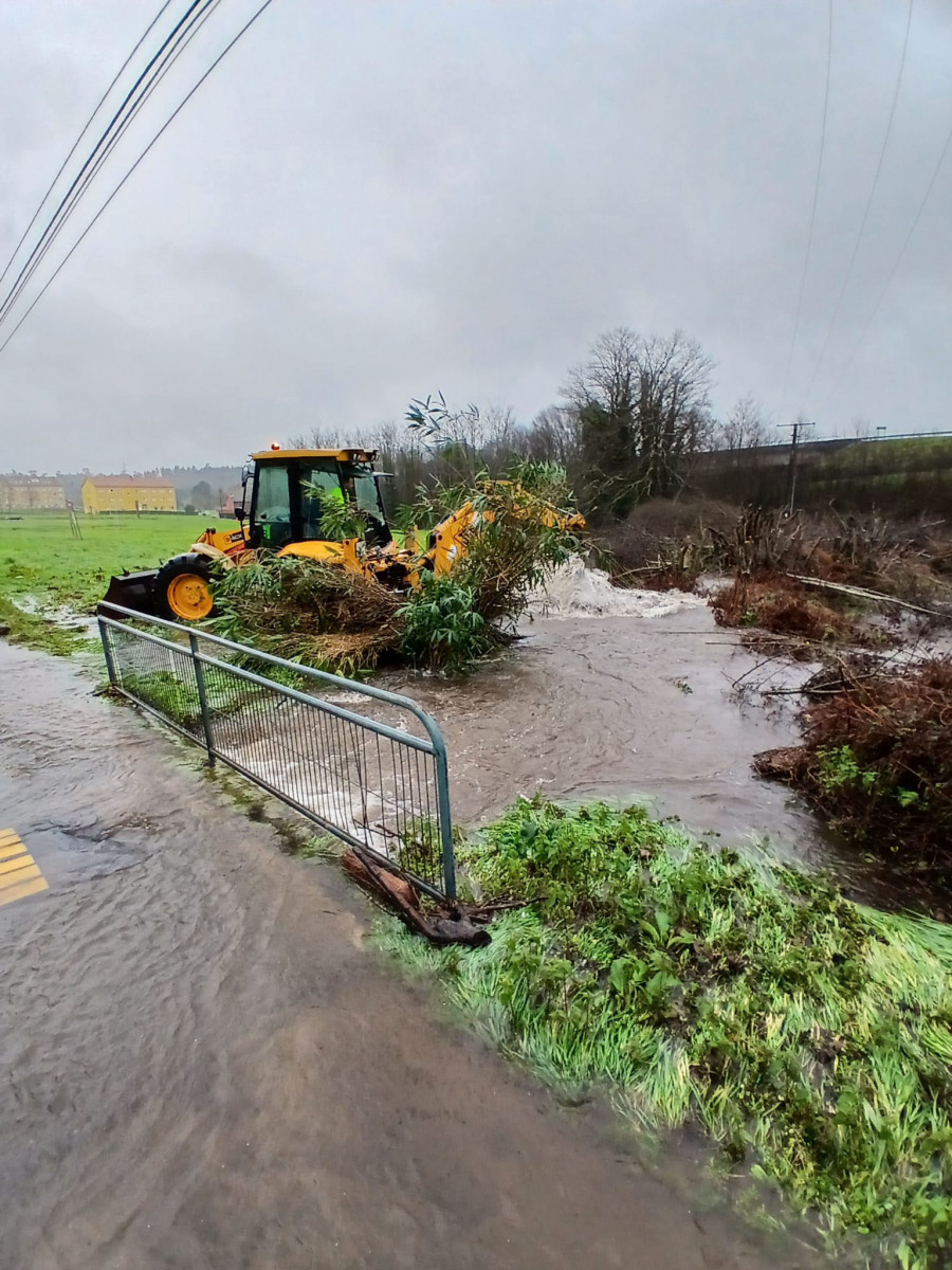 Así foi o paso do temporal Herminia por Brión