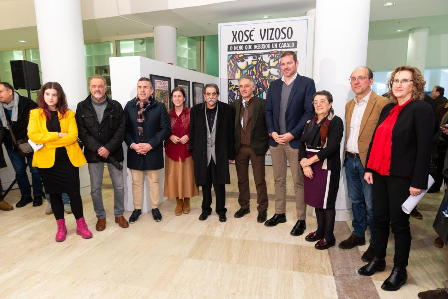 Inaugurada la exposición  'Xosé Vizoso. O neno que debuxou un cabalo' con la que la Xunta celebra el Día de la Ilustración