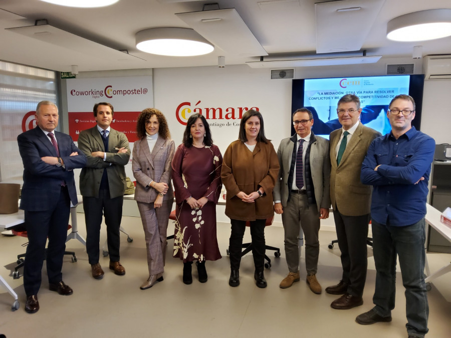 Jornada sobre mediación empresarial y competitividad organizada por la Cámara de Comercio de Santiago y el Centro Español de Mediación