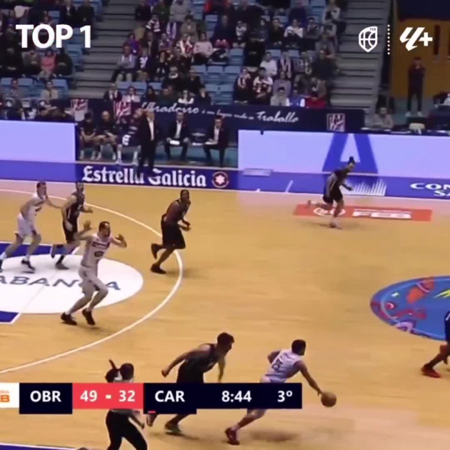 Estas fueron las 3 mejores jugadas del Monbus Obradoiro en su último partido contra el Odilo Cartagena