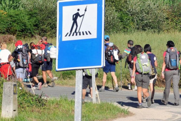 Peregrinos en el Camino de Santiago