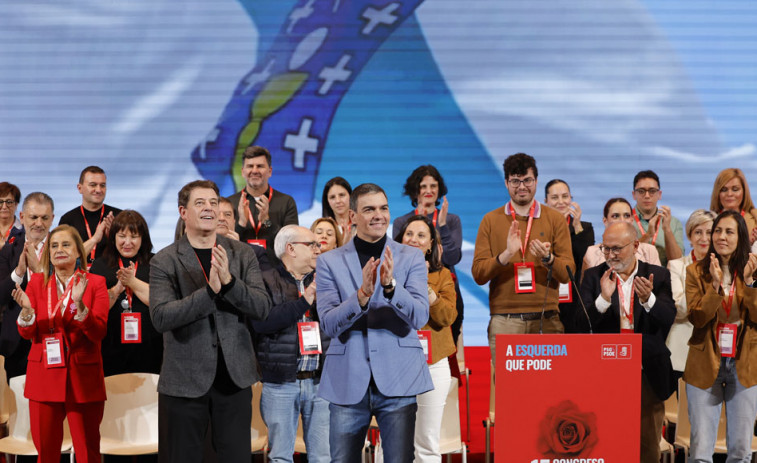 Pedro Sánchez  clausura el XV Congreso del PSdeG en Santiago de Compostela