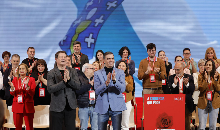 Pedro Sánchez  clausura el XV Congreso del PSdeG en Santiago de Compostela