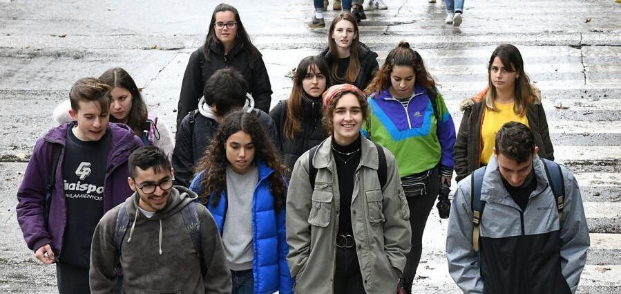 Estudiantes en Santiago