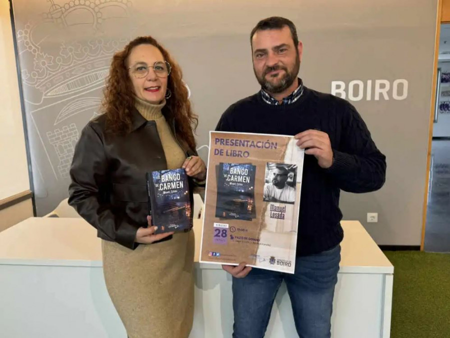 El banco de Carmen: Manuel Losada presenta en Santiago su nueva novela de suspense