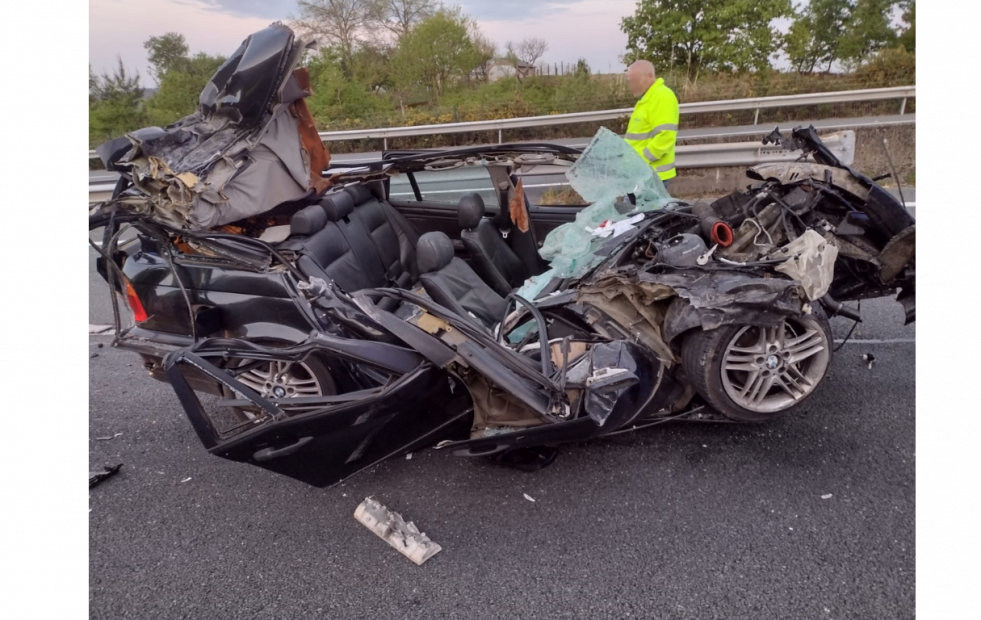 Un accidente en Teo, en la AP-9 dirección Santiago, provoca retenciones y deja un herido grave