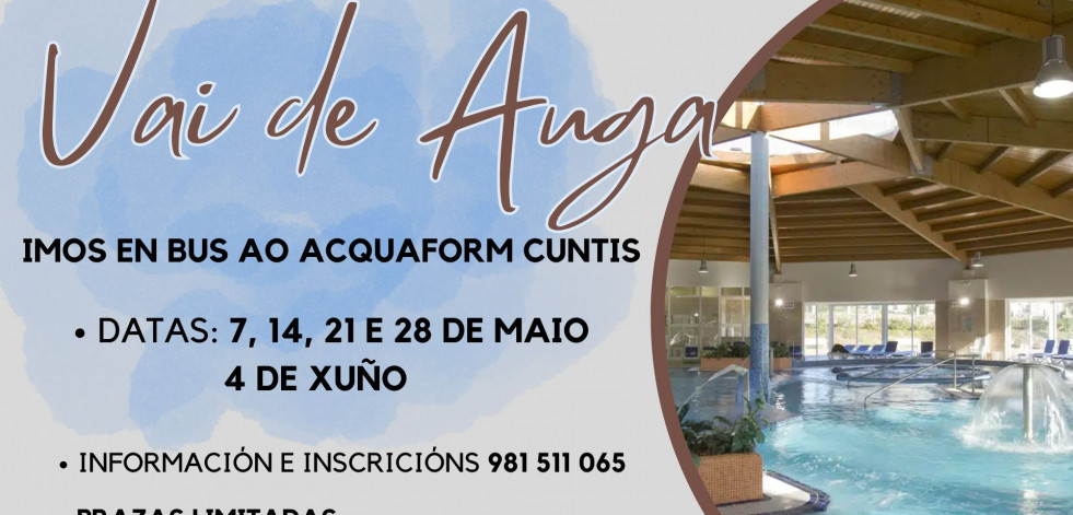 O Pino activa unha nova edición do programa “Vai de Auga” con cinco saídas ás termas de Cuntis