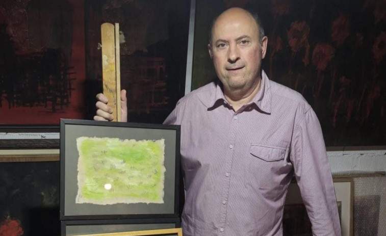 Xurxo Ameneiro expón as pinturas do seu pasado, presente e futuro creativo no Centro Empresarial do Tambre