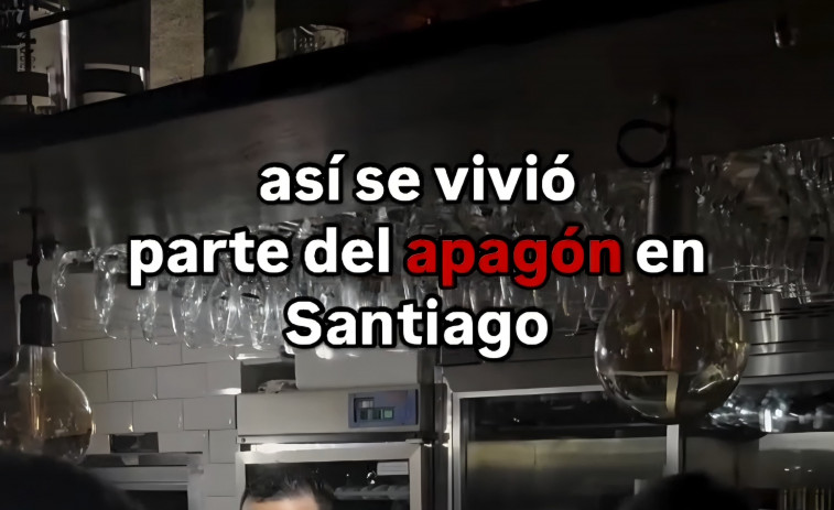 Las imágenes más virales del corte eléctrico en Santiago de Compostela