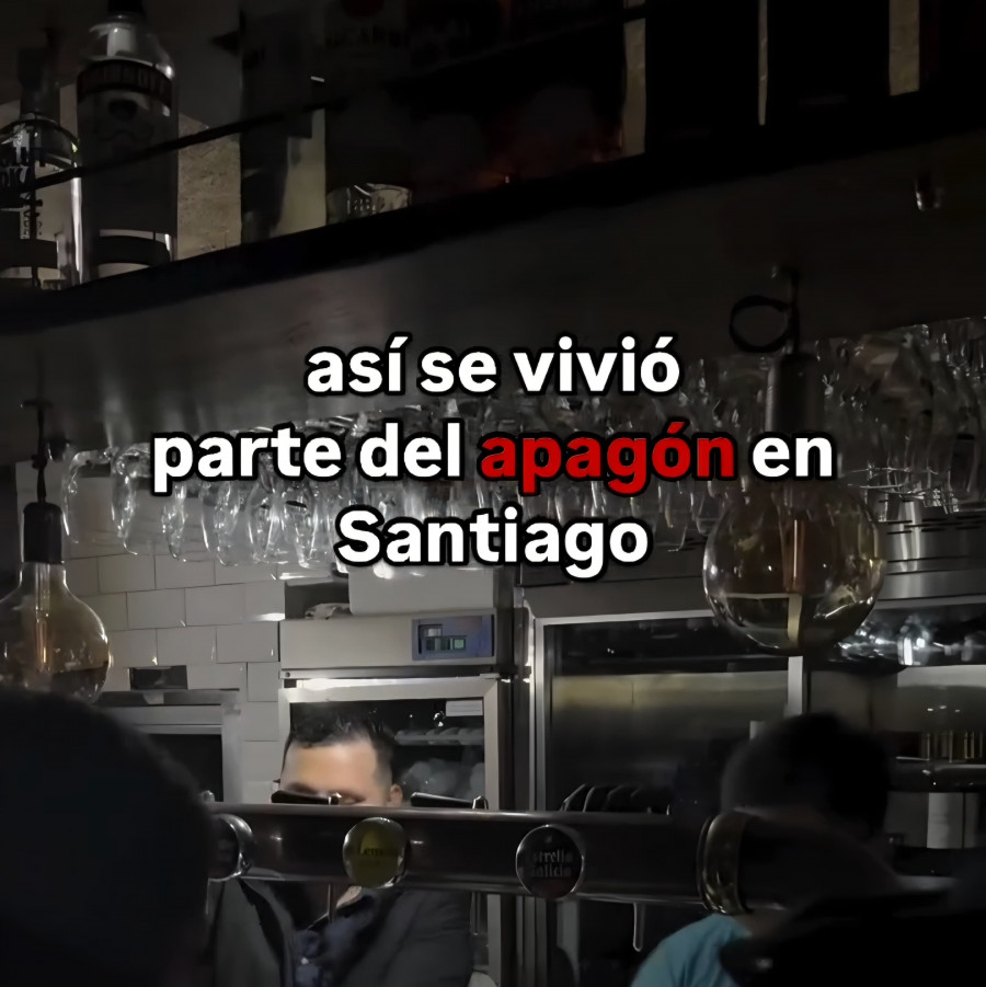 Las imágenes más virales del corte eléctrico en Santiago de Compostela