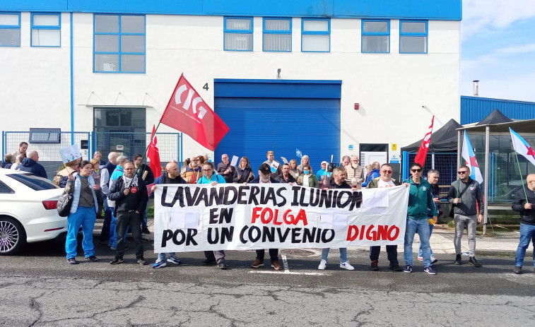 Huelga de los trabajadores de Ilunion Lavanderías tras un nuevo fracaso en la mediación