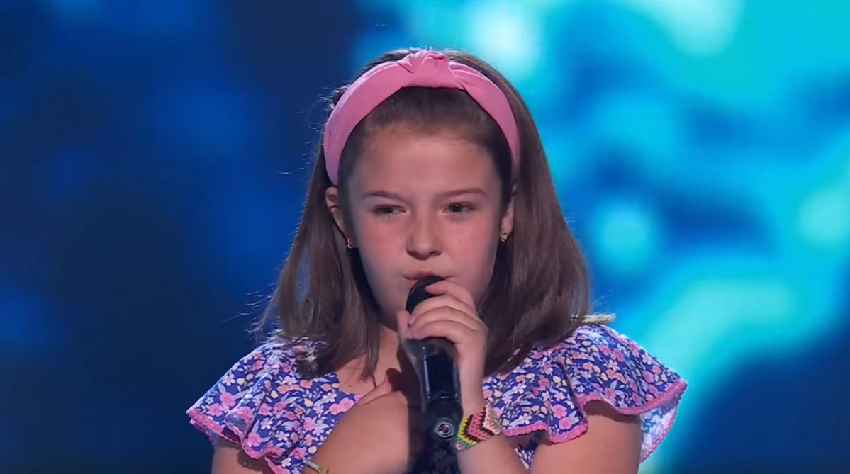Adriana, durante su actuacion