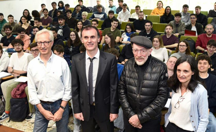 El Nobel de Física Kip Thorne imparte clase en la USC y acerca los secretos del universo a Compostela