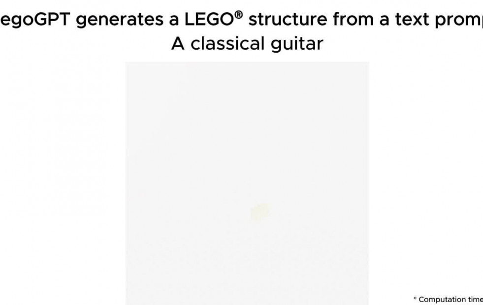 Desarrollan un modelo de IA para la generación de estructuras de Lego estables a partir de lenguaje natural