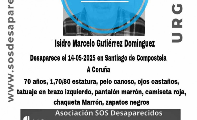 Localizado vivo y sano el anciano desaparecido en Santiago desde la semana pasada