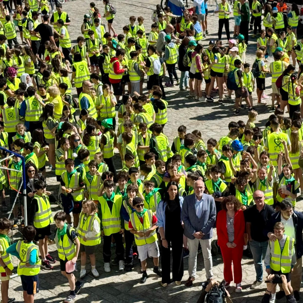 Máis de 450 escolares participan na Marcha Ciclista organizada polo departamento de Educación Viaria da Policía Local