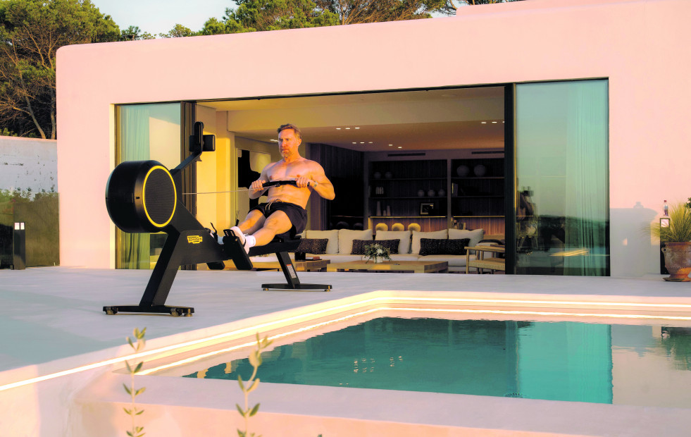 El gimnasio en casa de David Guetta