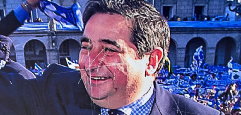 Vandalismo contra Lendoiro en la exposición de los 25 años de la Liga