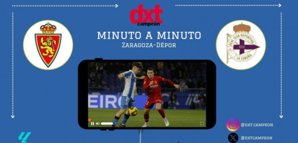 En directo: Zaragoza-Deportivo (18.30)
