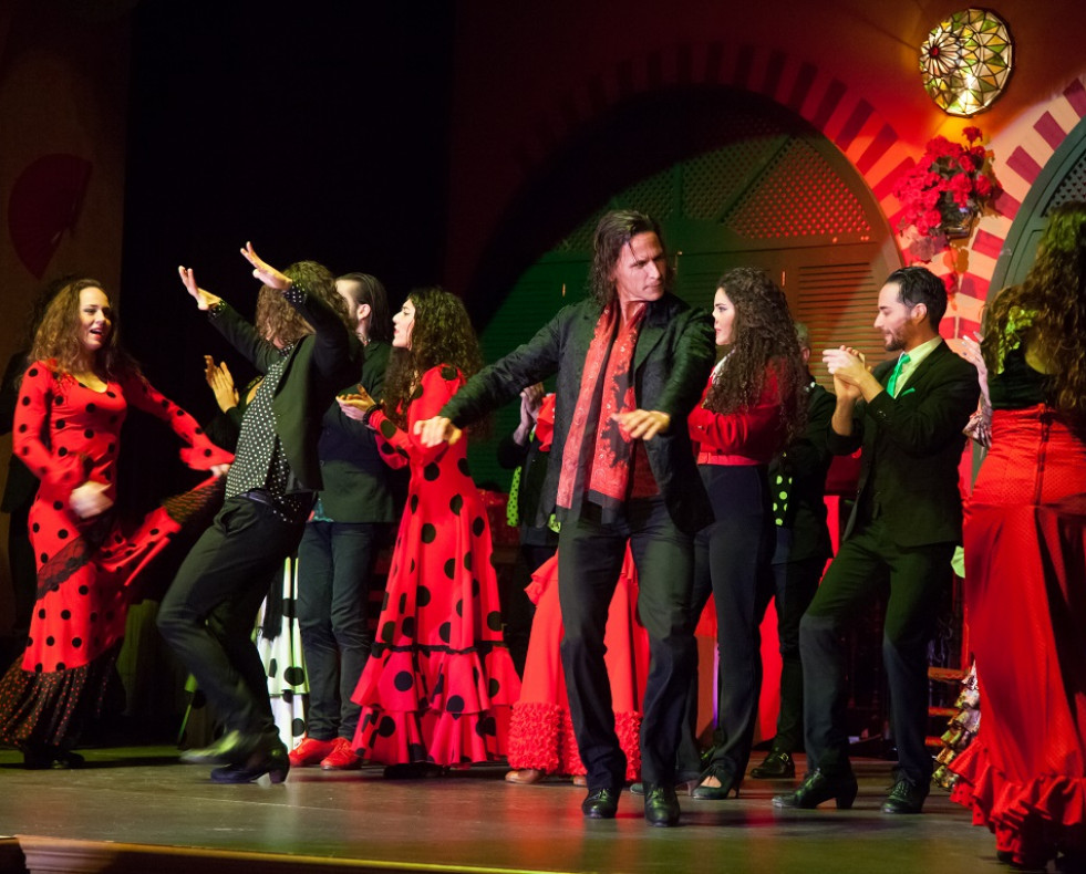 Imagen de archivo de un tablao flamenco