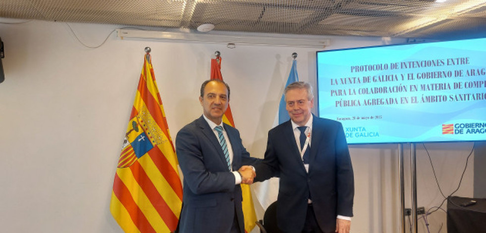 Galicia e Aragón asinan un acordo pioneiro para a compra pública sanitaria conxunta