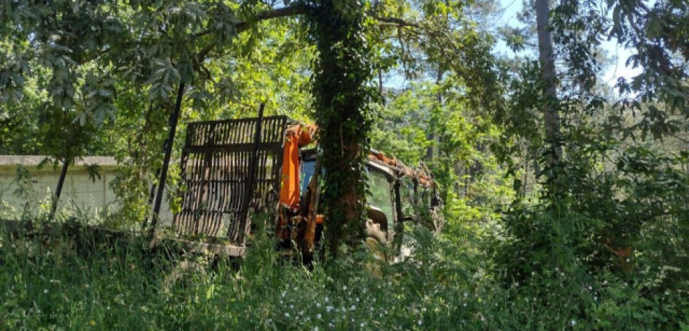 Fallece un operario en Outes tras caerle encima el árbol que talaba