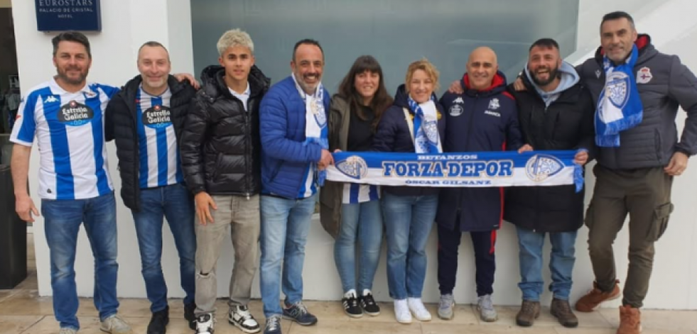 Las peñas deportivistas de Betanzos manifiestan su descontento tras la salida de Óscar Gilsanz