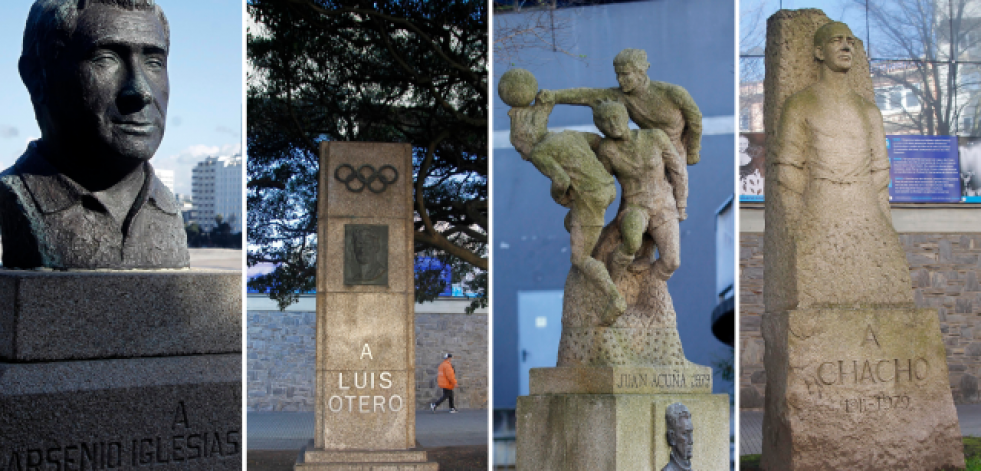 Quién es quién en las esculturas de Riazor