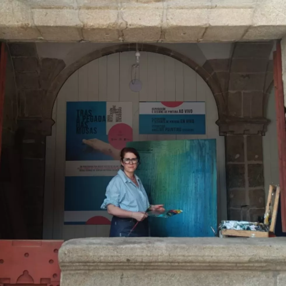Pintura en directo e presentación literaria: dobre plan cultural en Santiago este 24 de xuño