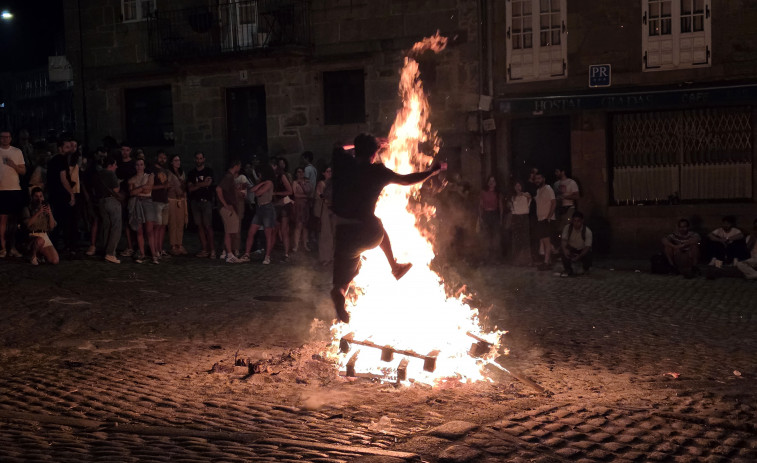 Así fue la noche de San Juan en Santiago de Compostela