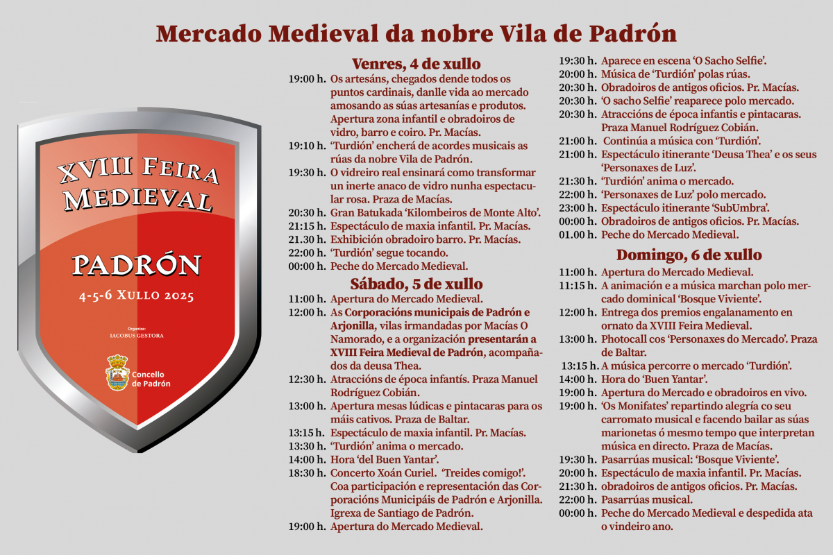 ElComarcal Padron Feira Medieval 2025