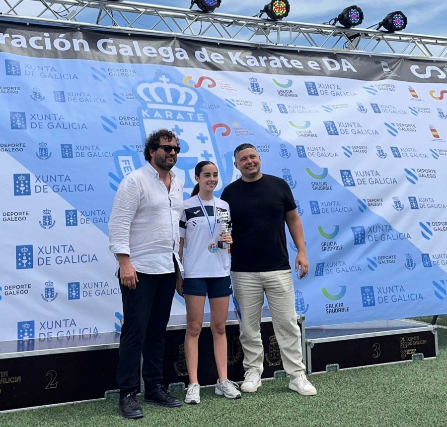 La vecina de Ames Olivia Parga conquista el kárate gallego y pone rumbo a Croacia para competir a nivel mundial