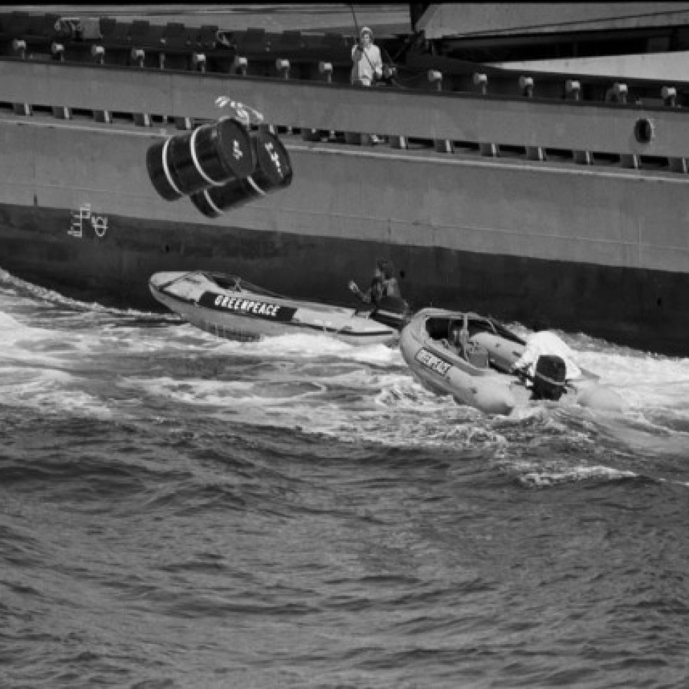 AccindeGreenpeacecontraresiduosnuclearesen1982archivo