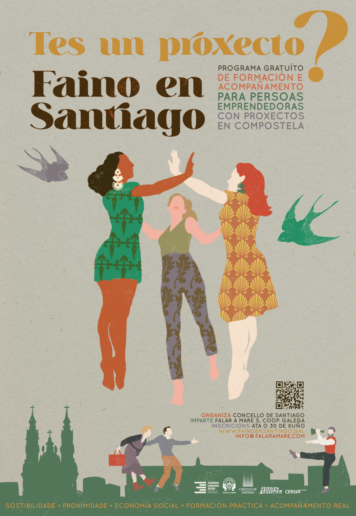 Faino en Santiago Cartaz