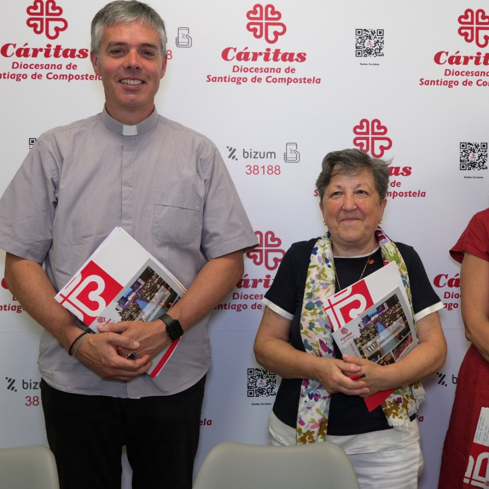 Cáritas Santiago atendió a más de 46.500 personas en 2024 y advierte de la emergencia habitacional como principal foco de exclusión