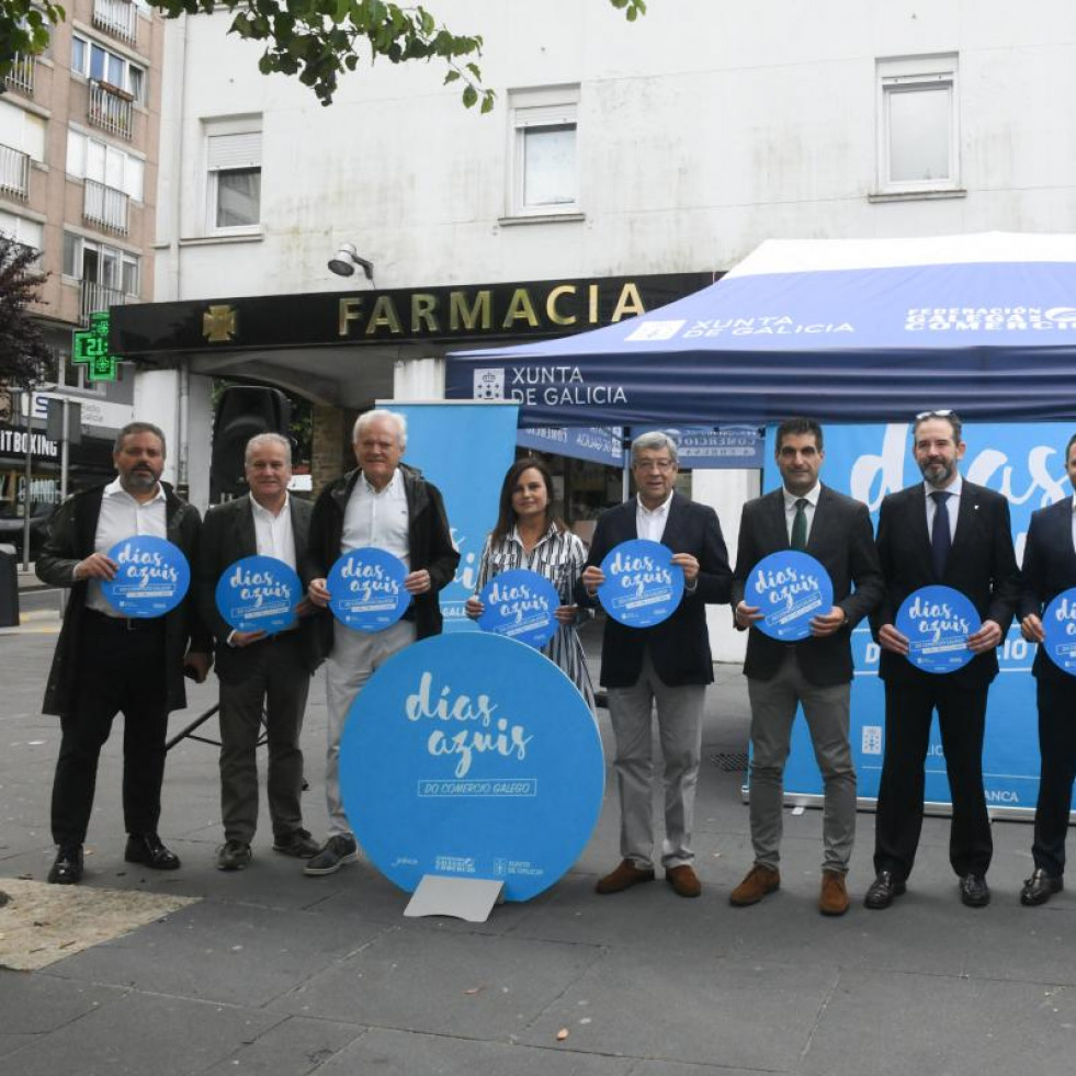 La campaña 'Días Azuis do Comercio Galego' movilizó 3,5 millones de euros en el comercio de proximidad