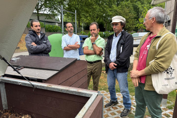 La isla de compostaje del CIPF de Compostela logra tratar cinco toneladas de biorresiduos en medio año