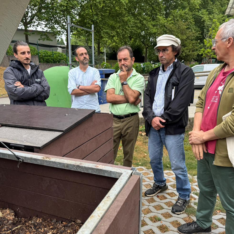La isla de compostaje del CIPF de Compostela logra tratar cinco toneladas de biorresiduos en medio año