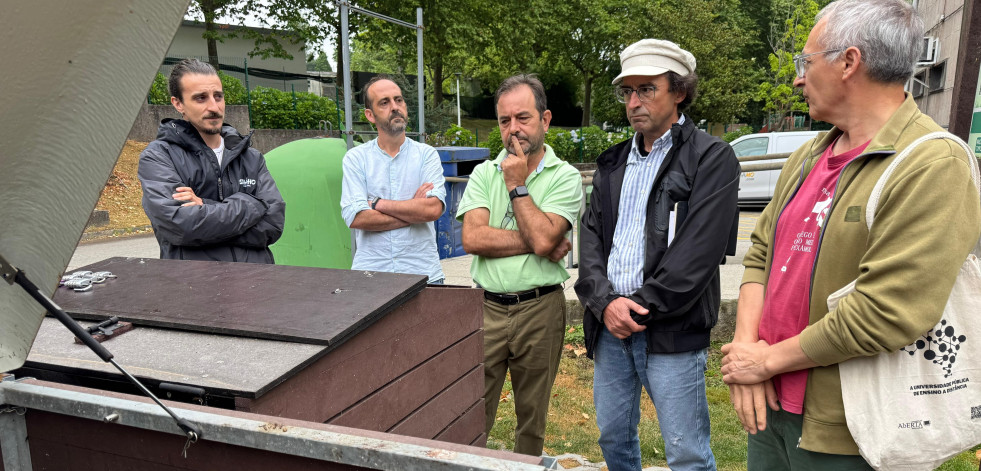 La isla de compostaje del CIPF de Compostela logra tratar cinco toneladas de biorresiduos en medio año