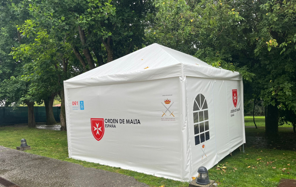 El 061 y la Orden de Malta refuerzan la asistencia sanitaria a peregrinos en la Catedral de Santiago