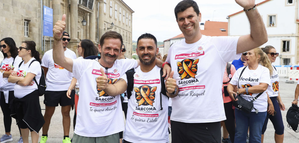 Tres viudos por el cáncer recorren el Camino para recaudar fondos para el sarcoma infantil