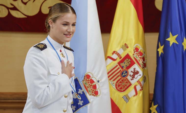 La princesa Leonor recibe en Santiago la Medalla de Oro de Galicia: las mejores imágenes