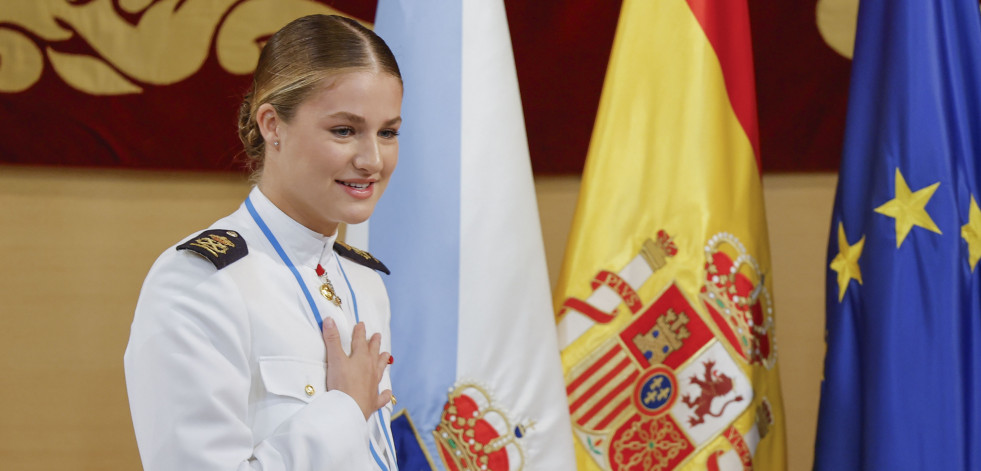 La princesa Leonor recibe en Santiago la Medalla de Oro de Galicia: las mejores imágenes