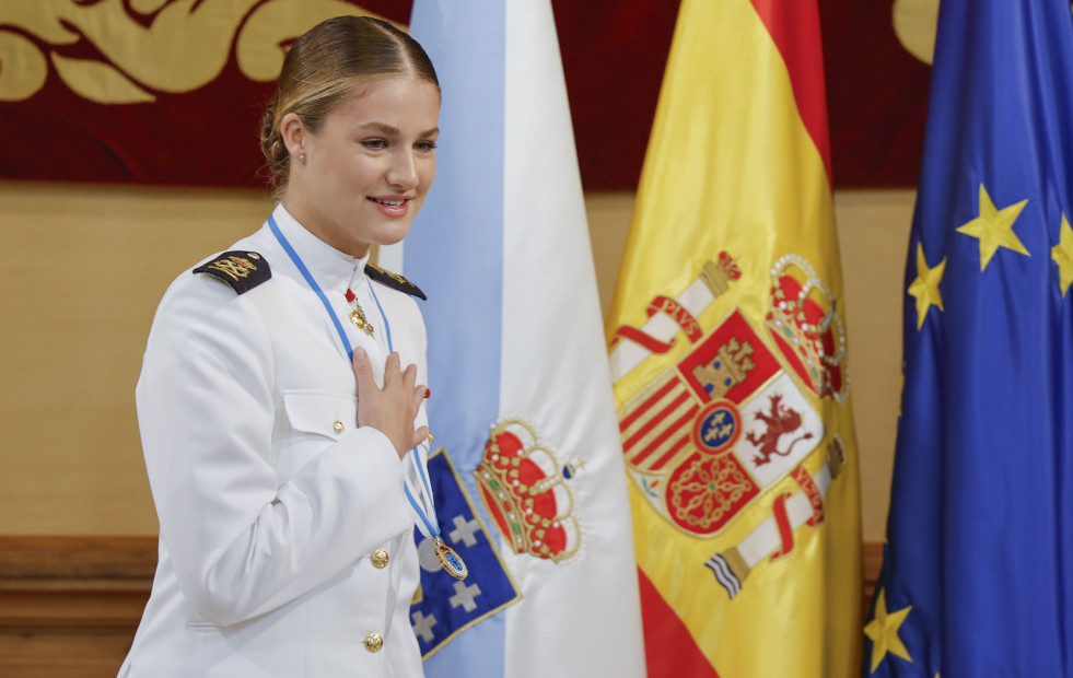 La princesa Leonor recibe en Santiago la Medalla de Oro de Galicia: las mejores imágenes