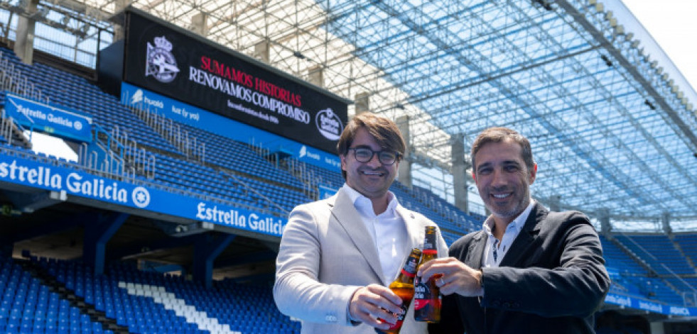 Estrella Galicia y el Deportivo renuevan su acuerdo de patrocinio hasta 2028