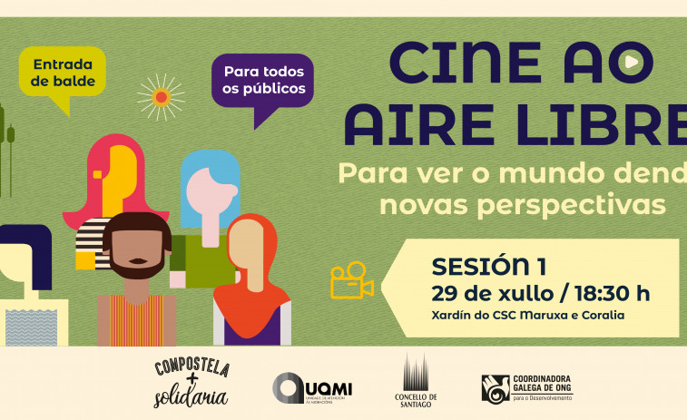 O parque do Romaño e o centro Maruxa e Coralia acollen cine ao aire libre para despedir o mes de xullo