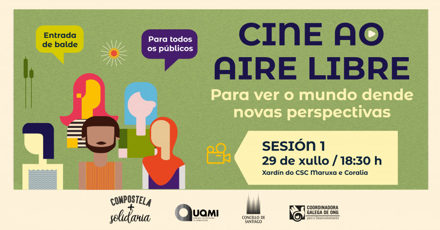 O parque do Romaño e o centro Maruxa e Coralia acollen cine ao aire libre para despedir o mes de xullo
